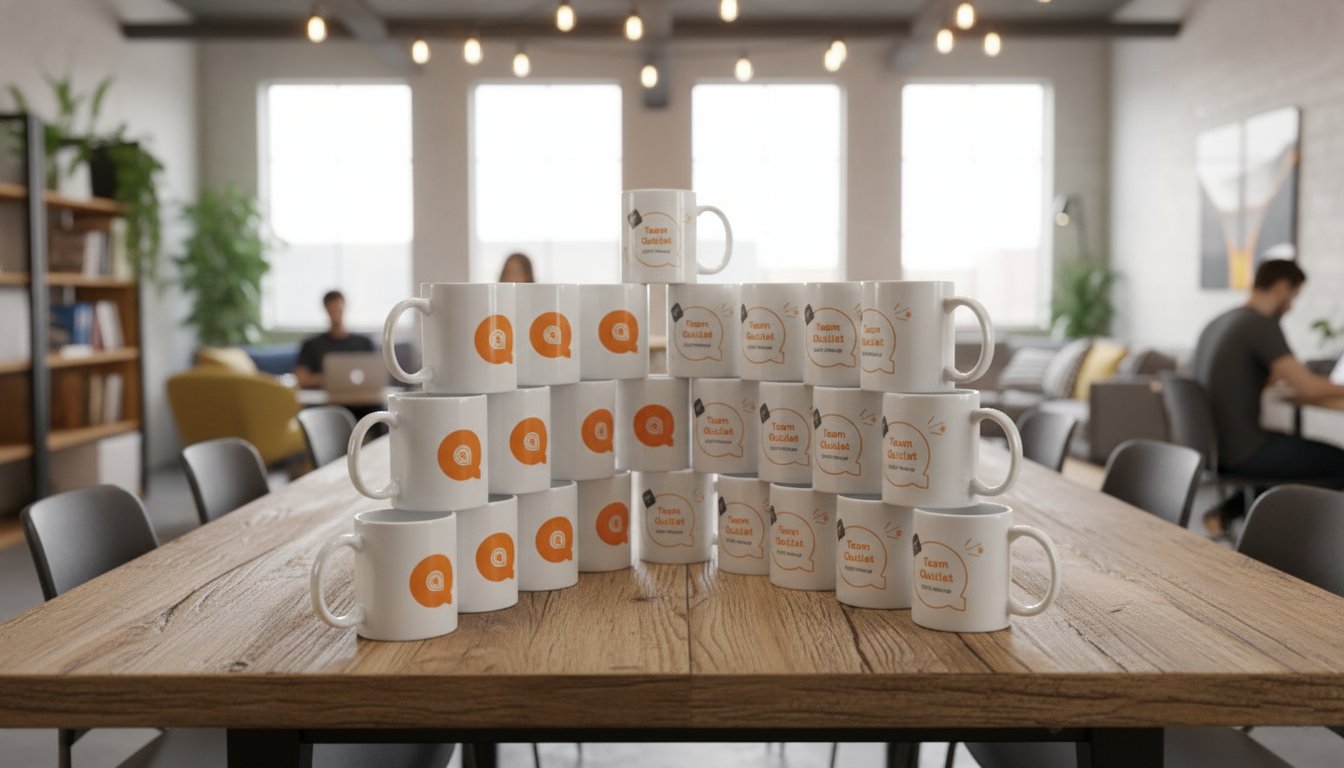 25 Canecas de cerâmica corporativas personalizadas