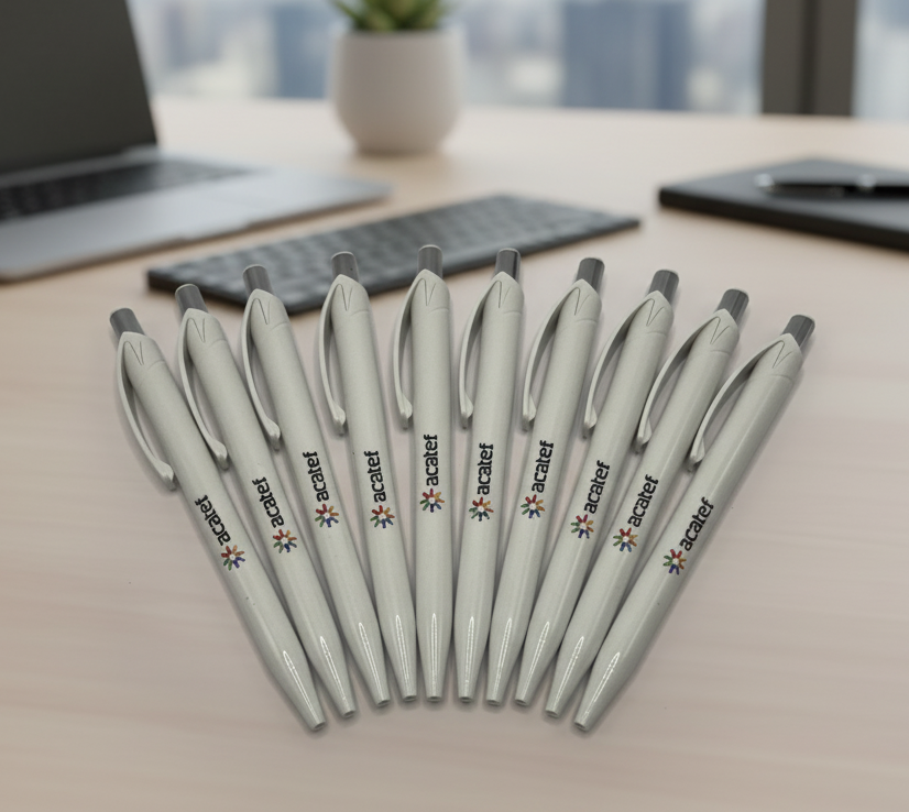 Canetas plásticas personalizadas