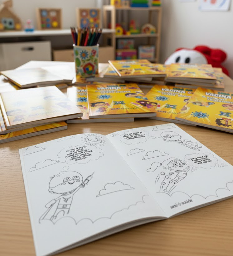 Livro de colorir SESI Saúde