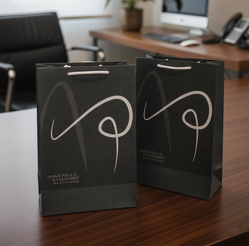 Sacola papel offset personalizada