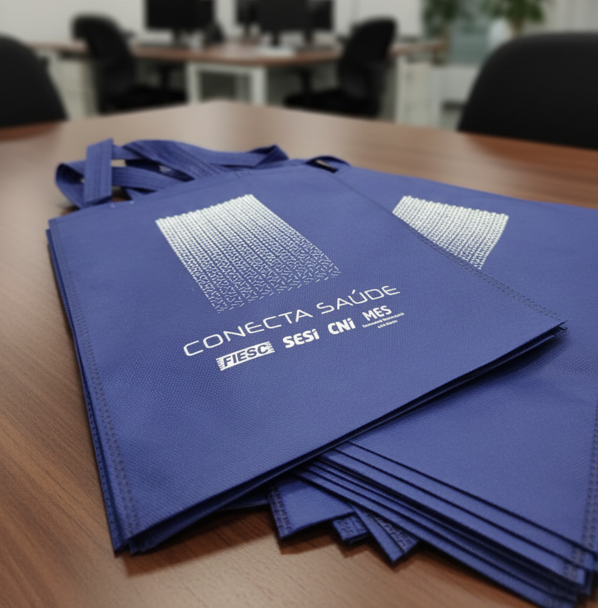 Sacola TNT com serigrafia