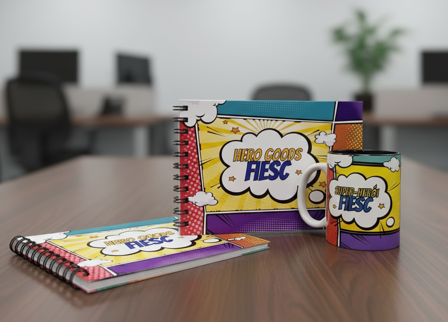 Kit caderno e caneca